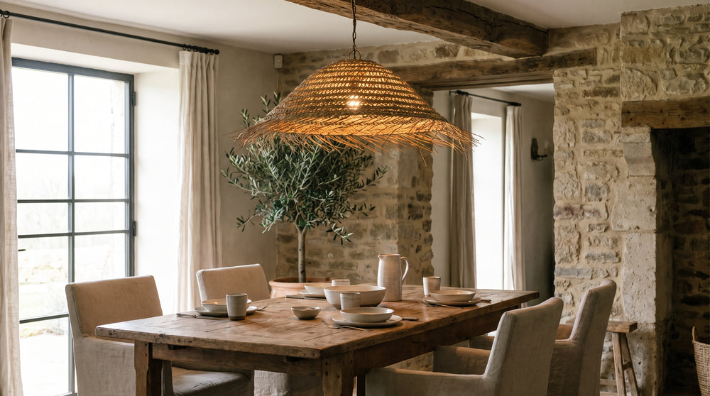 Walnut pendant light