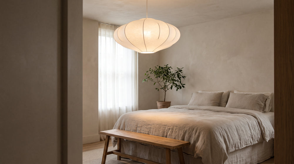 White pendant lights for bedroom
