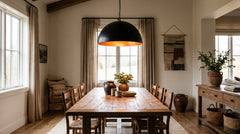 Black copper pendant lights