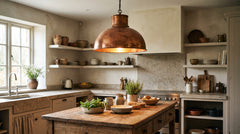 Copper pendant lights for kitchens