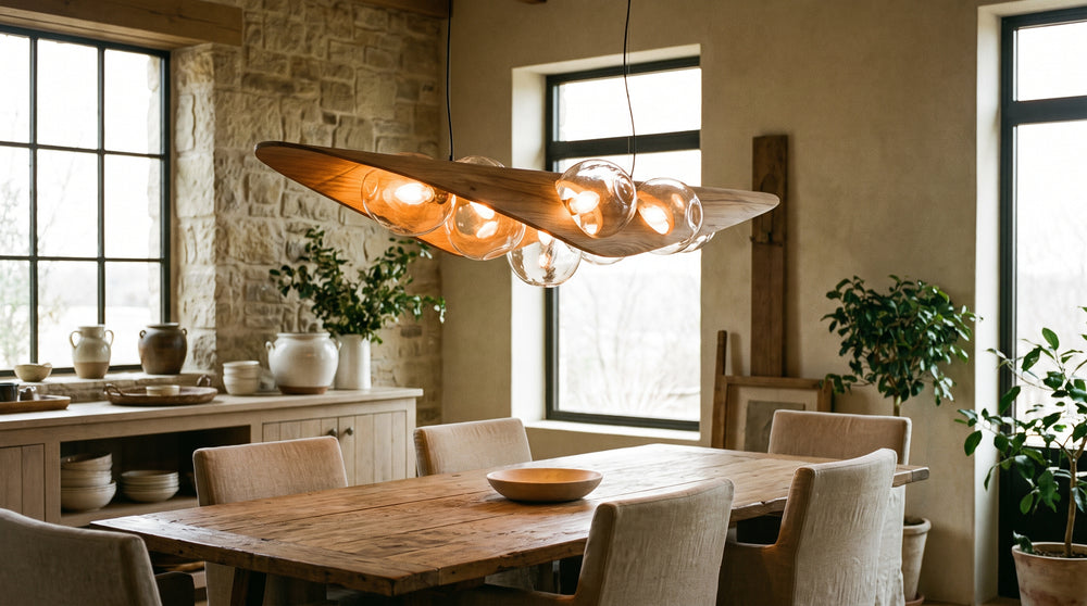 Jute pendant lights