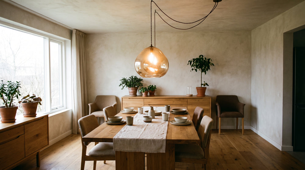Designer glass pendant lights