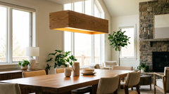Wooden LED pendant lights