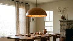 Wooden pendant lights
