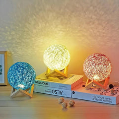 Rattan Bedside Lamp