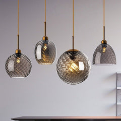 Glass Ball Chandelier