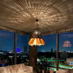 Straw Chandelier