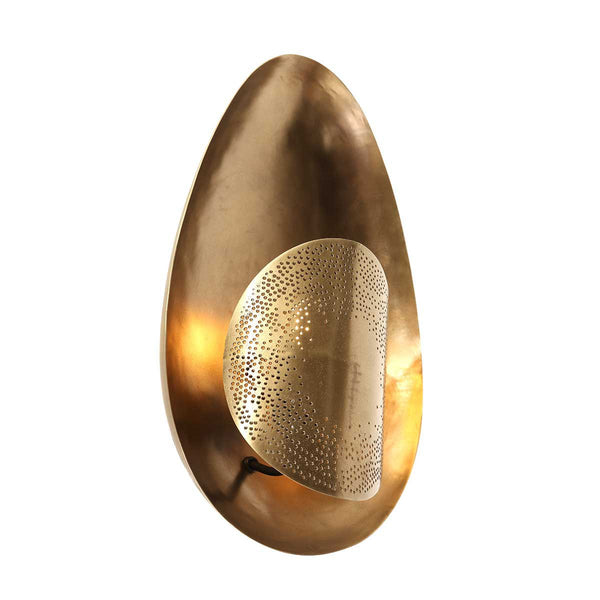 Brass bronze wall lamp
