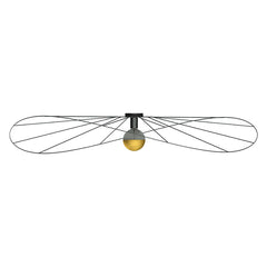 ESKOLA 140 black wall light / ceiling light