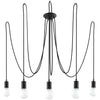 EDISON 5 black chandelier