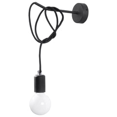 EDISON black wall lamp