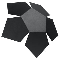 Industrial-style black wall lights