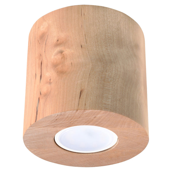 ORBIS natural wood ceiling light