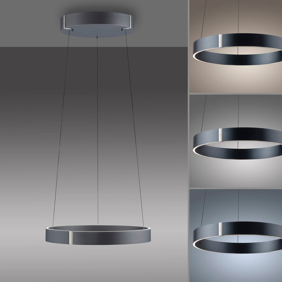 Suspension Pure E-Clipse grise, L 50 cm