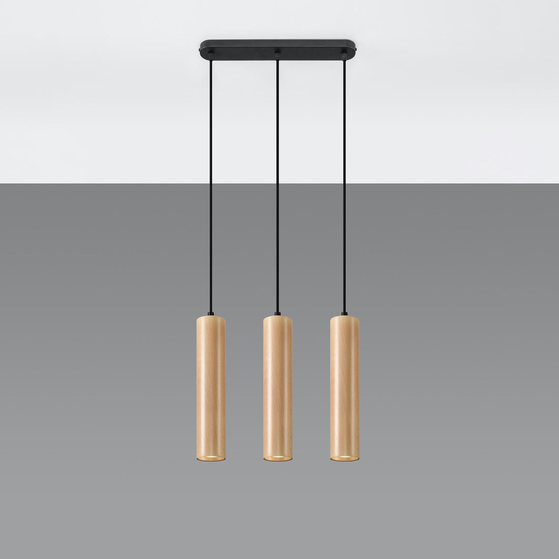 LINO 3 wooden pendant lamp