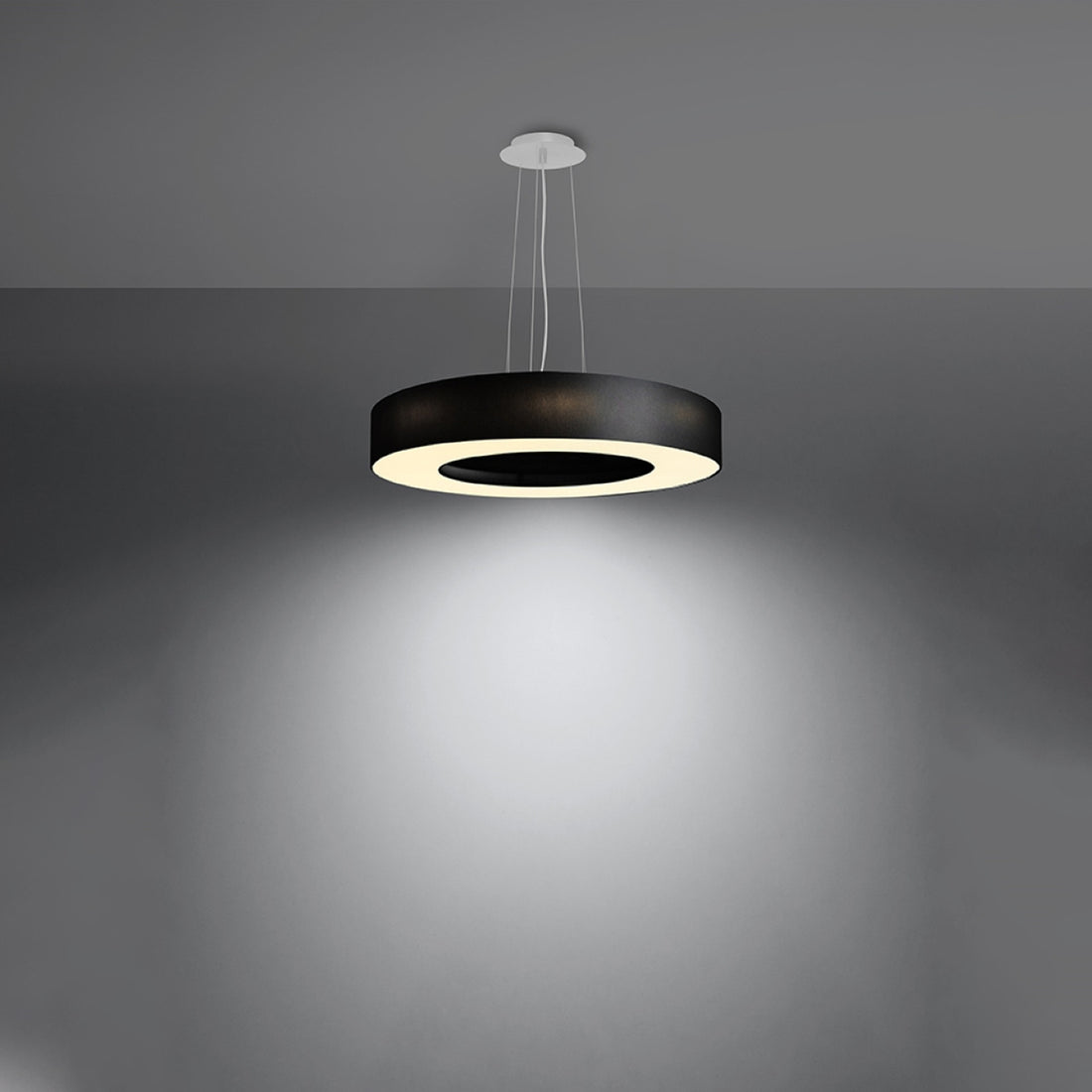 SATURNO SLIM 50 black chandelier