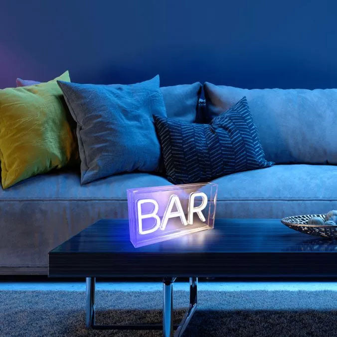 Applique murale Neon-Bar blanche