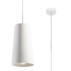White ceramic pendant lights