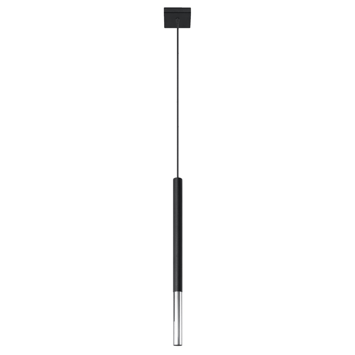 Lampe suspendue MOZAICA 1 Noir / chromé