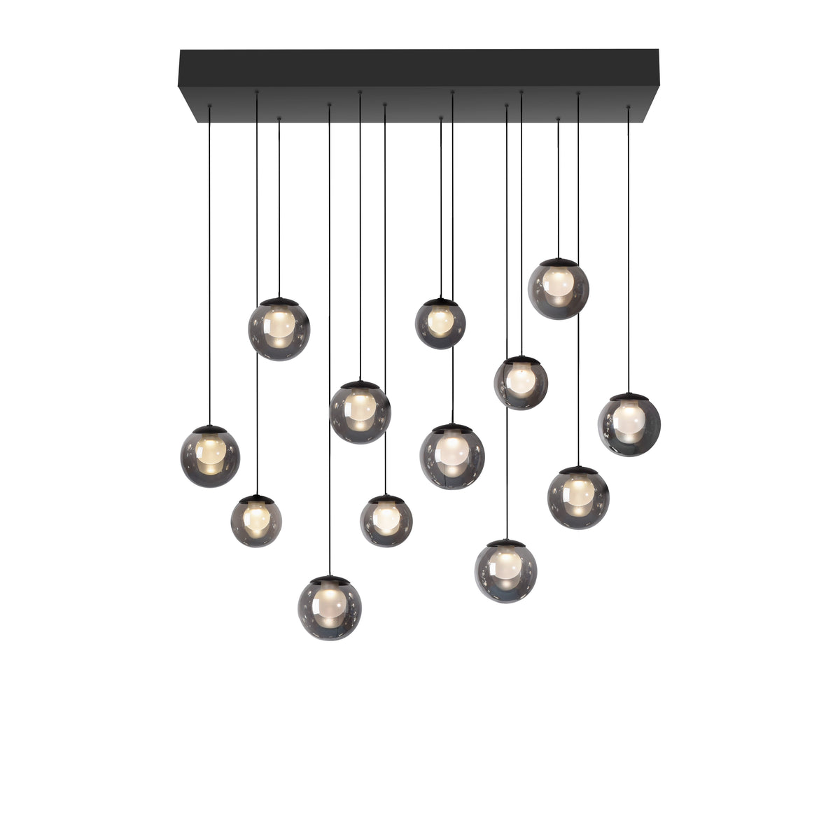 Produit détouré sur fond blanc présentant l'ensemble des suspensions et leur disposition
