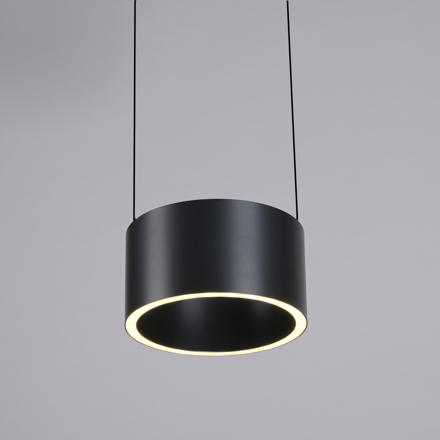Suspension Pure Clipse grise, L 20 cm