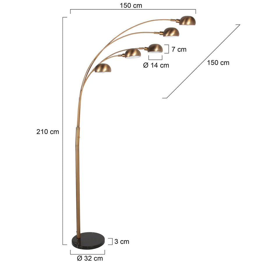 Lampadaire Pentra bronze