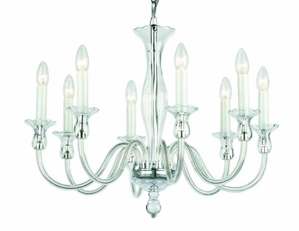 Glass chandelier