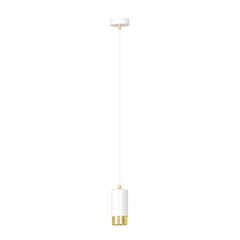 Fumiko 1-light white and gold pendant light