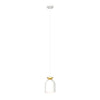 1-light white pendant light