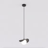 1-light black pendant light
