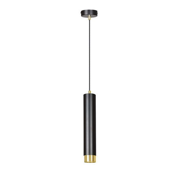 Kibo 1-light black and gold pendant light