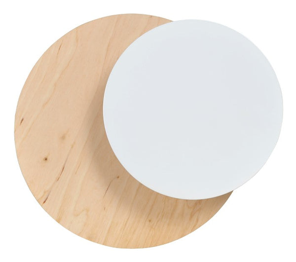 Circle wall light, 1 light, white, version B