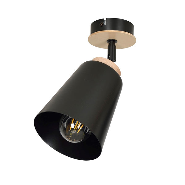 Atlas 1-light spotlight black