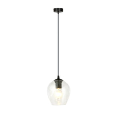 Blue glass pendant lights