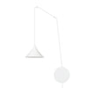 Abramo 1-light white pendant lamp
