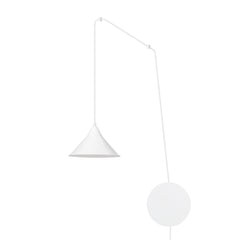 Abramo 1-light white pendant lamp