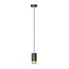 Fumiko 1-light black and gold pendant light