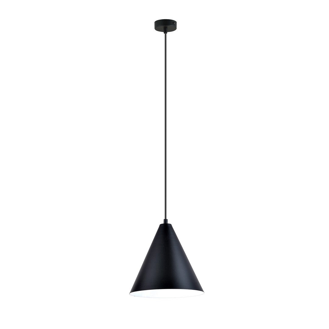 Rebel 1-light black and white pendant light