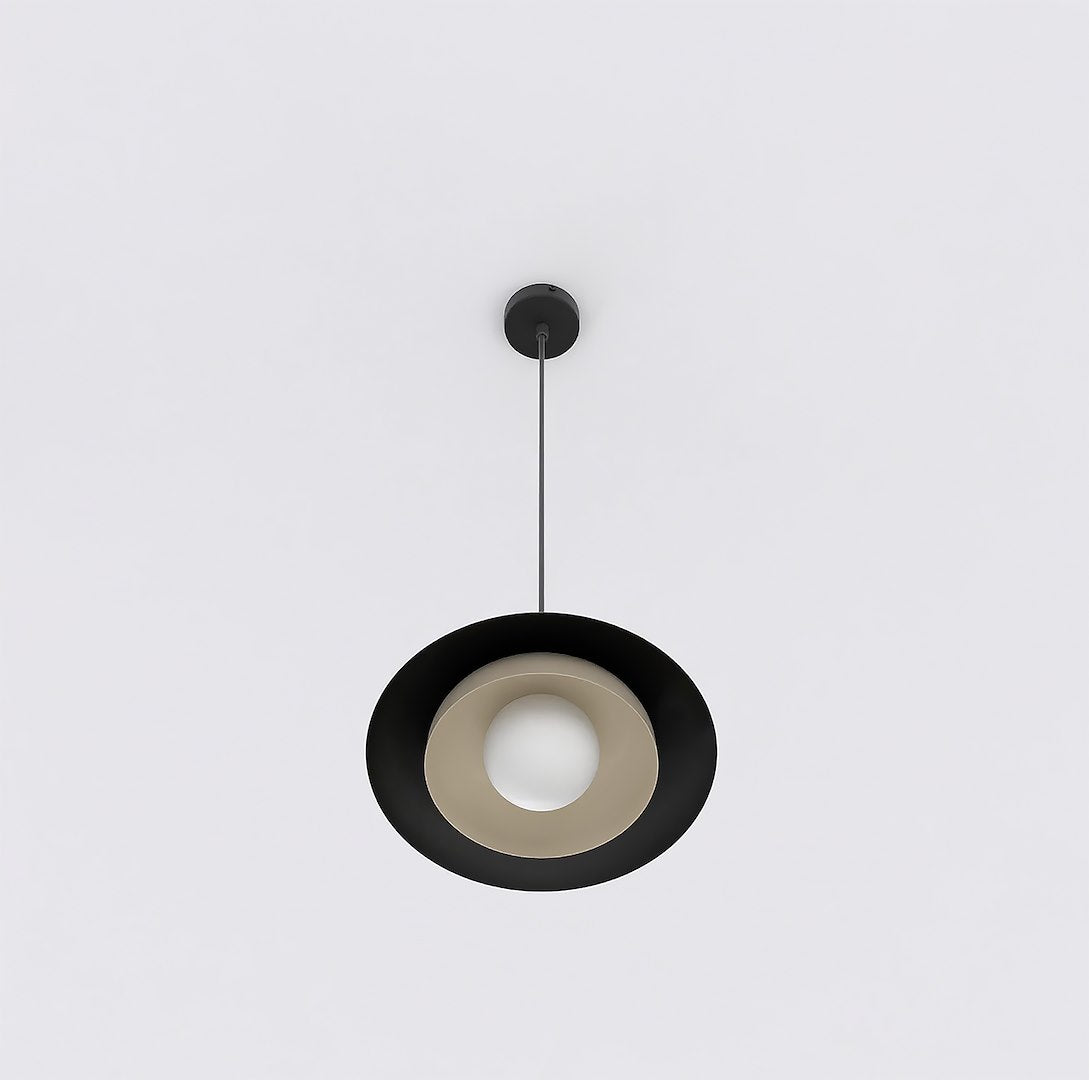Skin 1-light pendant lamp, black and mocha