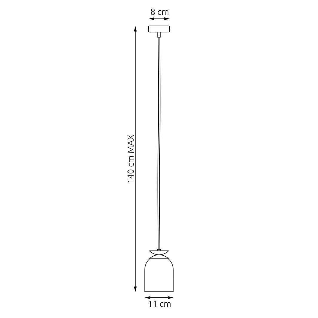 1-light white pendant light