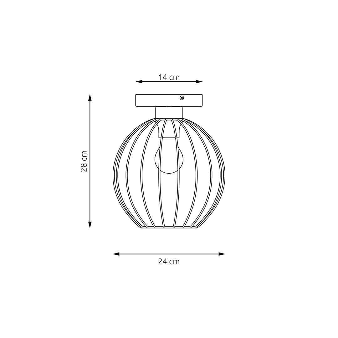 Black and gold Nest pendant light