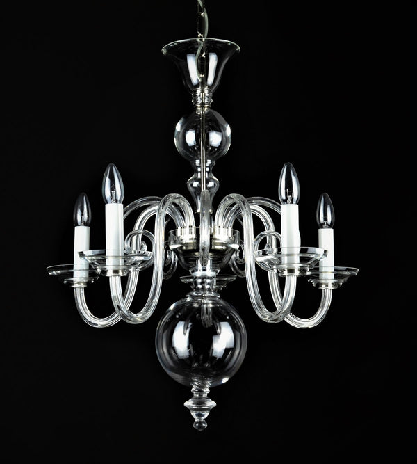 LW513050100G clear glass chandelier