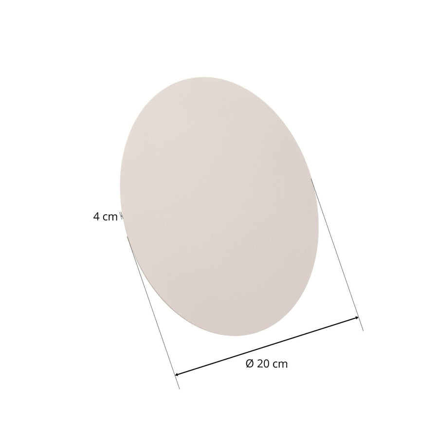 Applique murale Lunia New en métal, blanc, 2 lumières, Ø 20 cm