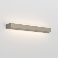 Applique murale LED Frame W3 2 en aluminium, bronze, hauteur 4,8 cm