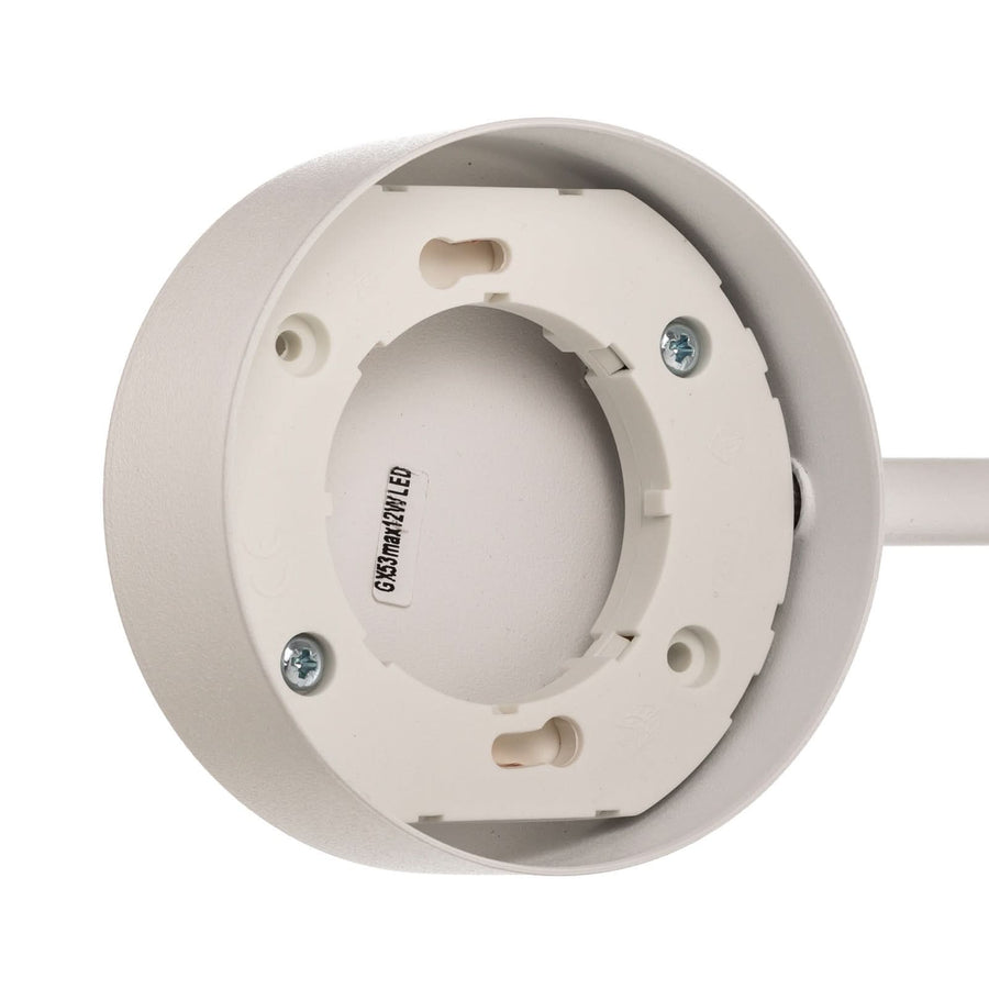 Applique murale Orbit II 20/40 en acier, blanc, 2 lumières, hauteur 32,5 cm