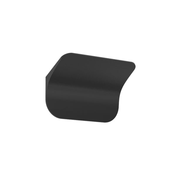 Applique murale LED Tide W0 en aluminium, noir mat, hauteur 16 cm, 3000 K
