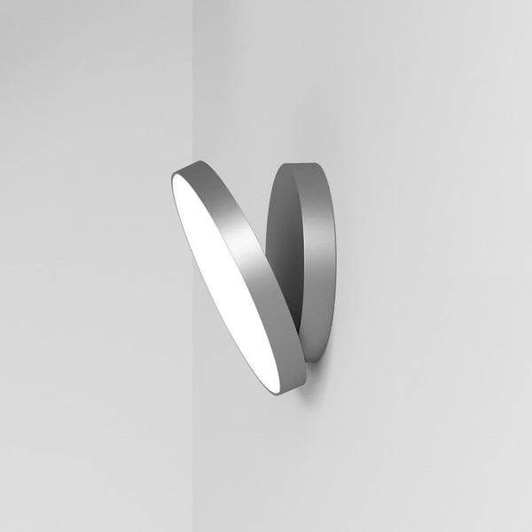 Applique murale LED Venere W1 2 en aluminium, graphite, Ø 25 cm