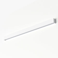 Applique murale Straight L en acier, blanc, hauteur 7 cm