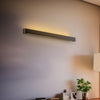 Applique murale Soft en aluminium, graphite, hauteur 6 cm, 3000 K, 16 W
