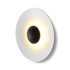 Applique murale LED Ginger 20C en bois, chêne et blanc, Ø 19,5 cm
